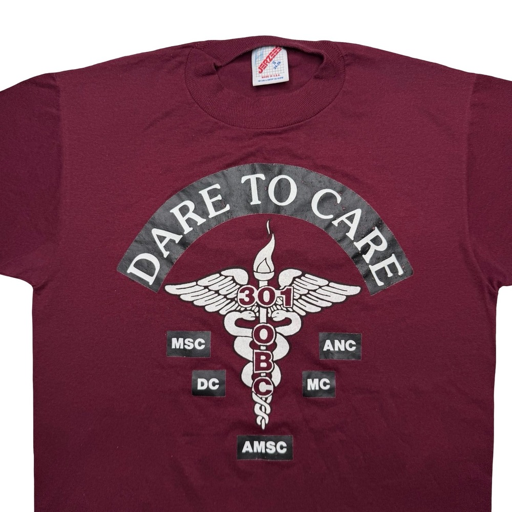 Vintage 301 Obc Amsc Medical Company Military Army Shirt